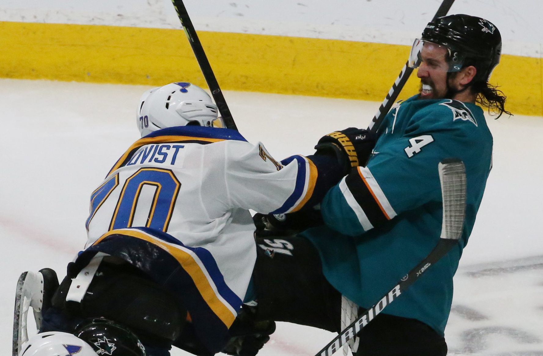 Blues and Sharks skate in game 5 of the semifinals